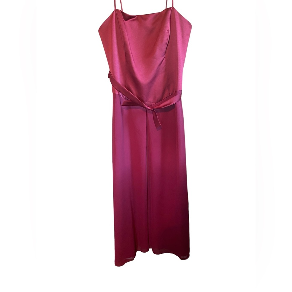 Alfred Angelo Women’s Wine Color Formal‎  Strap,Floor Length Dress-Size14